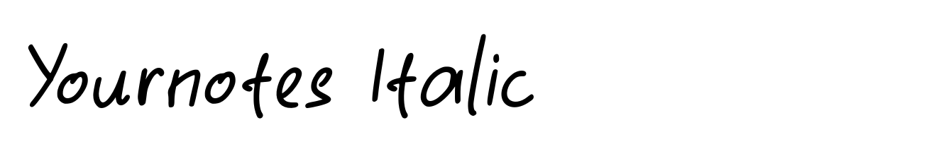Yournotes Italic